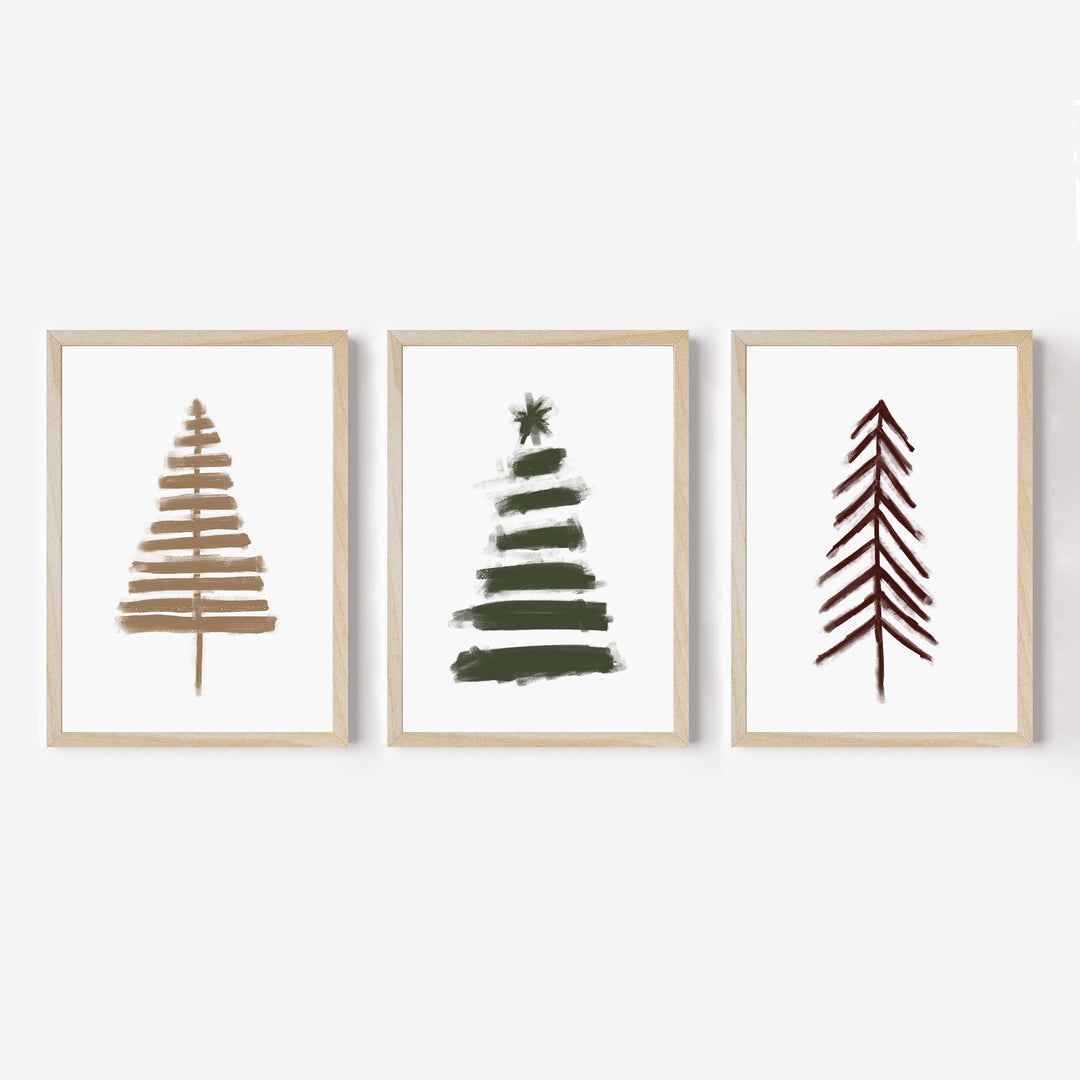Nordic Christmas Tree Trio - Set of 3 - Jetty Home