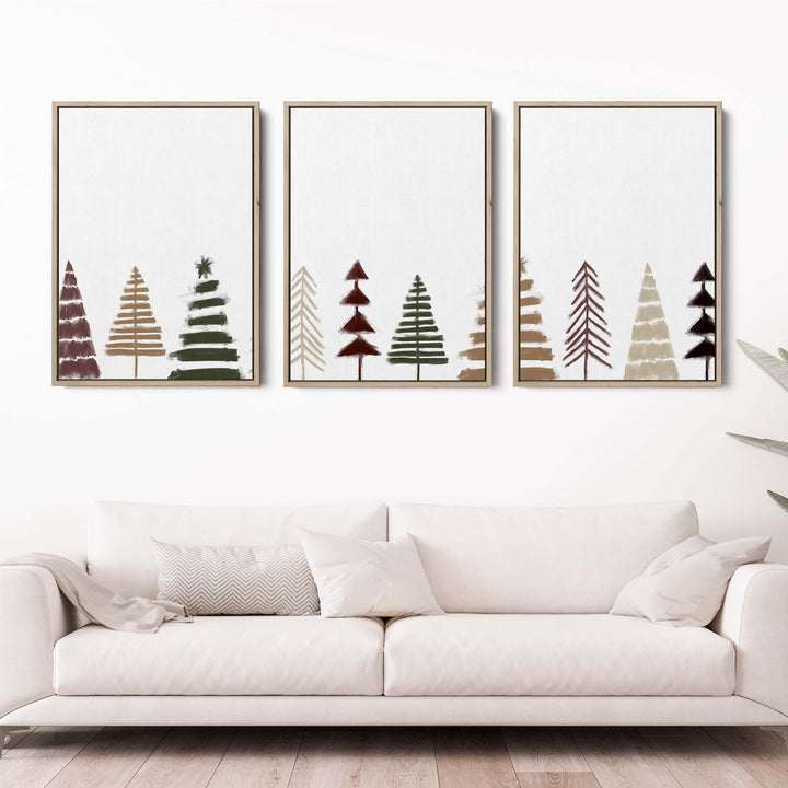 Minimalist Scandi Christmas Trees - Set of 3 - Jetty Home