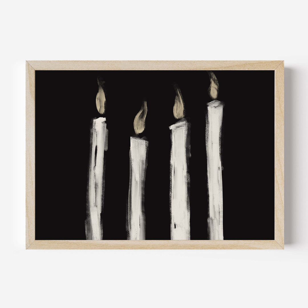 Advent Candles Glowing - Jetty Home