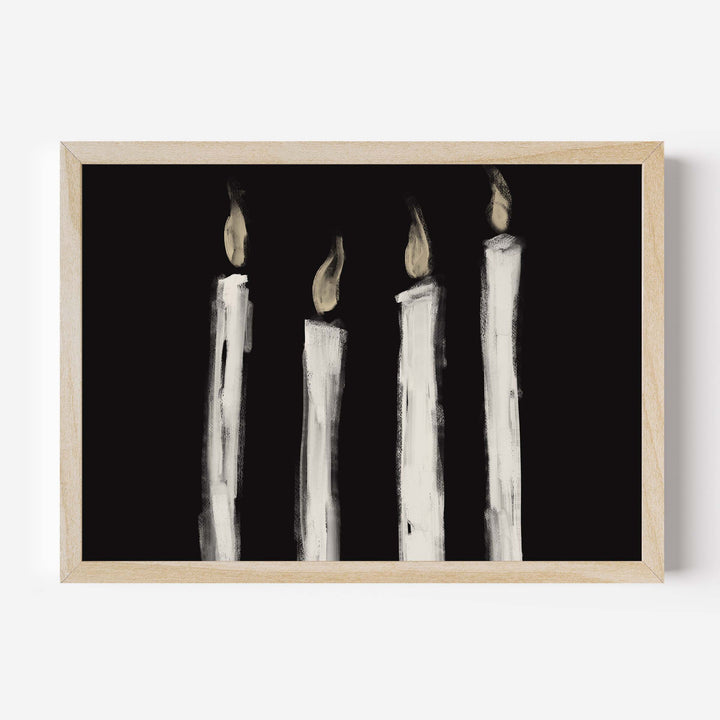 Advent Candles Glowing - Jetty Home