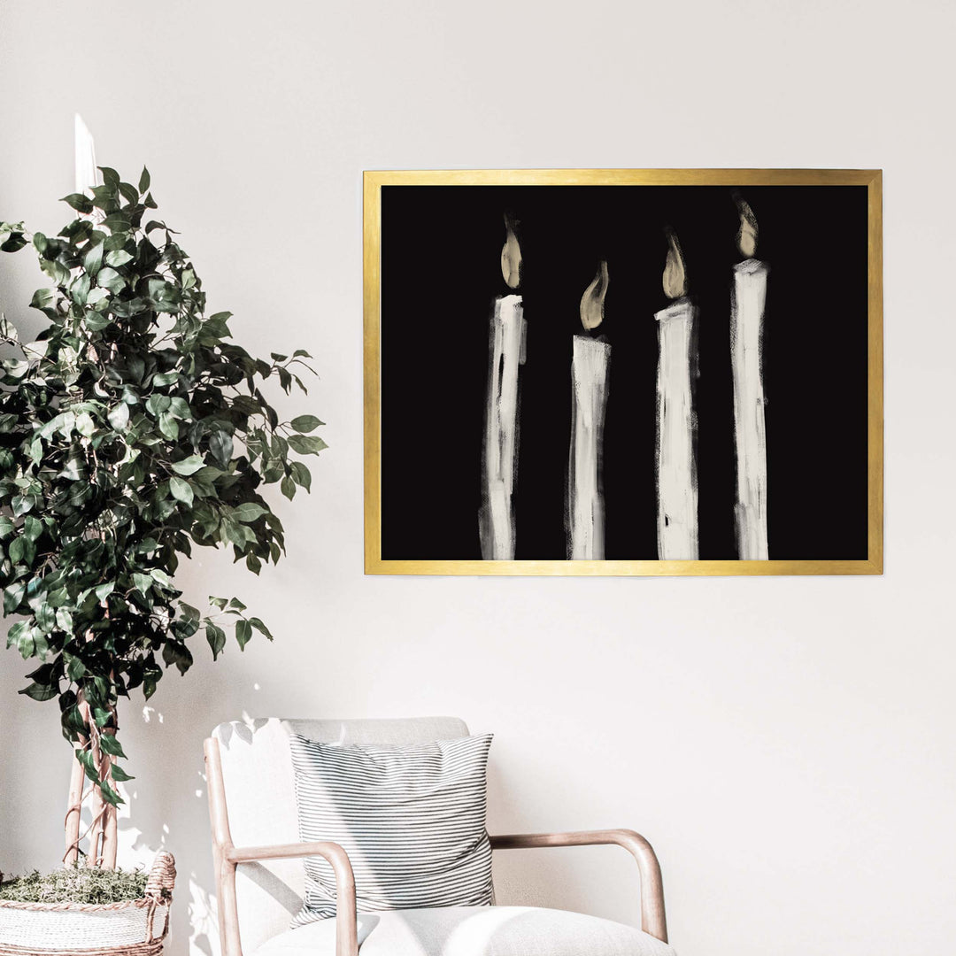 Advent Candles Glowing - Jetty Home