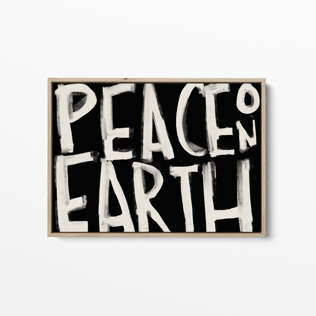 Peace on Earth Typography - Jetty Home