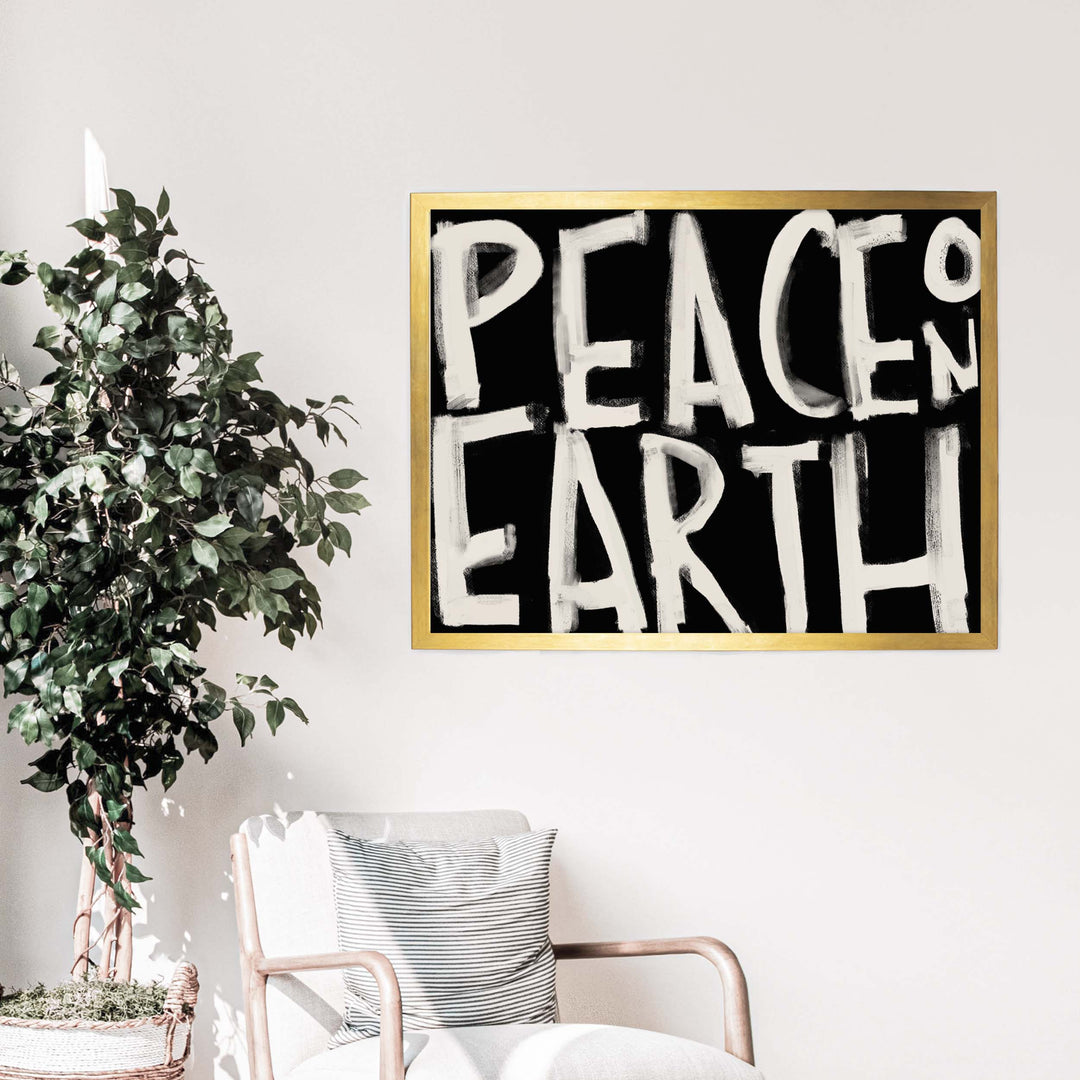 Peace on Earth Typography - Jetty Home