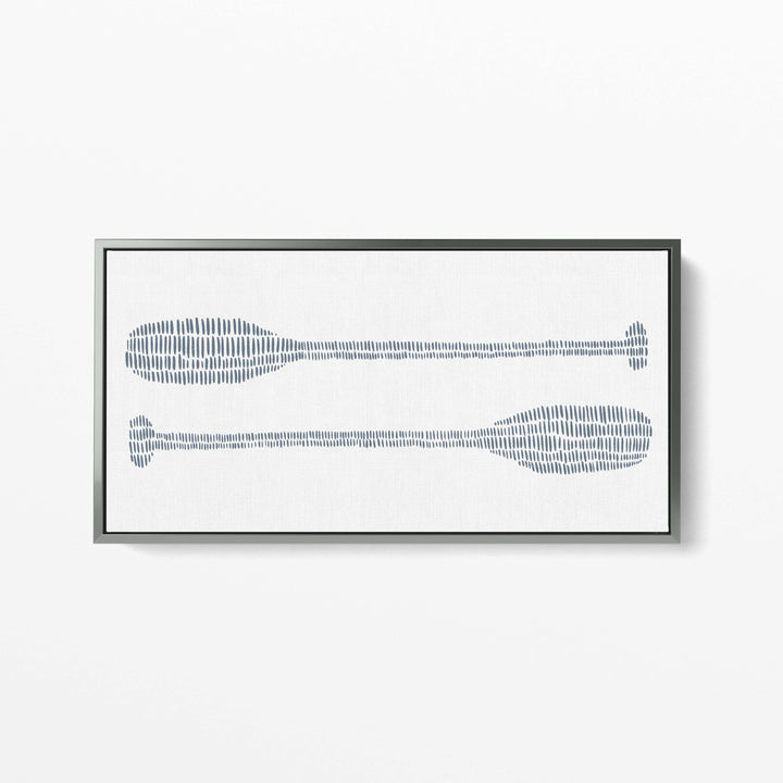 Paddle Oar Nautical Illustration Panoramic