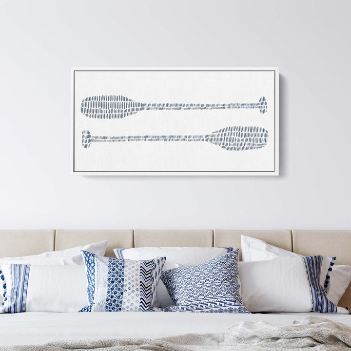 Paddle Oar Nautical Illustration Panoramic