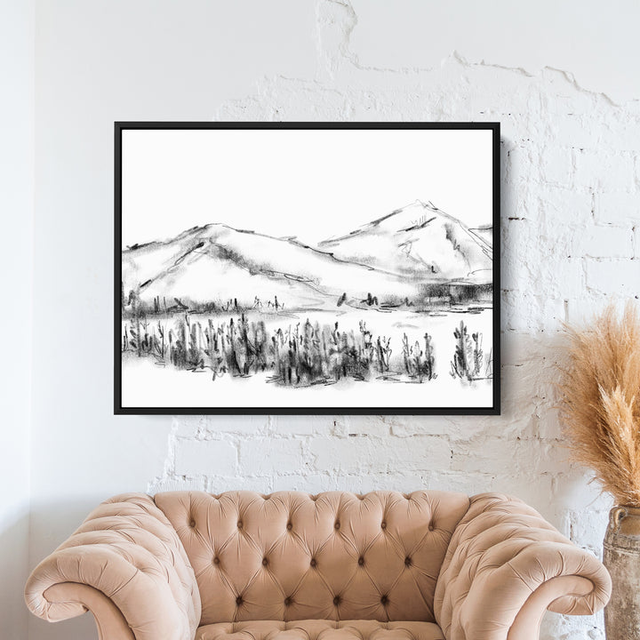 Mountain Landscape Sketch - Jetty Home