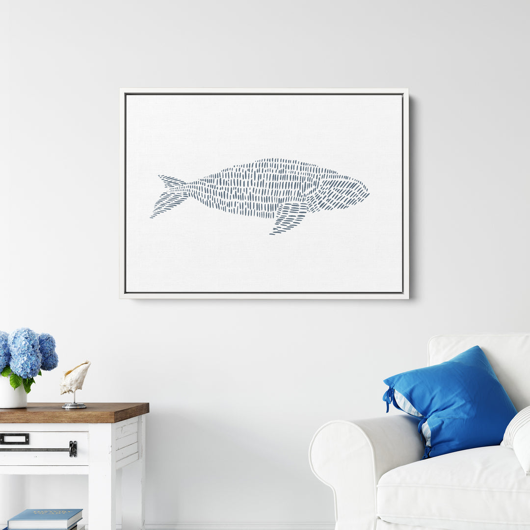 Right Whale Illustration  - Art Print or Canvas - Jetty Home