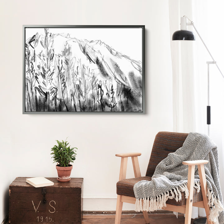 Black and White Mountain Landscape - Jetty Home