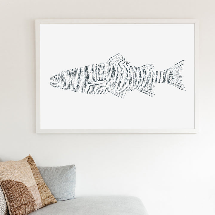 Trout Fish Study  - Art Print or Canvas - Jetty Home
