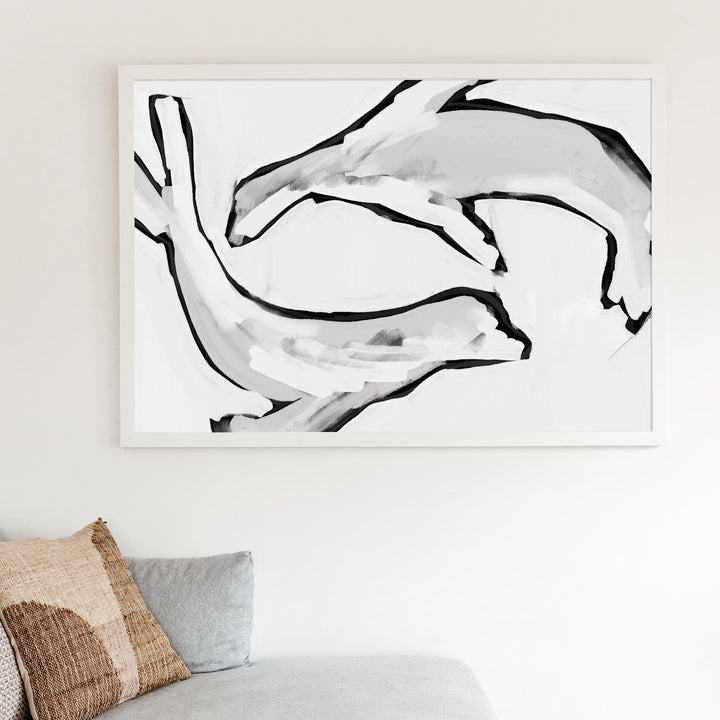 Black & White Sea Lions - Art Print or Canvas - Jetty Home