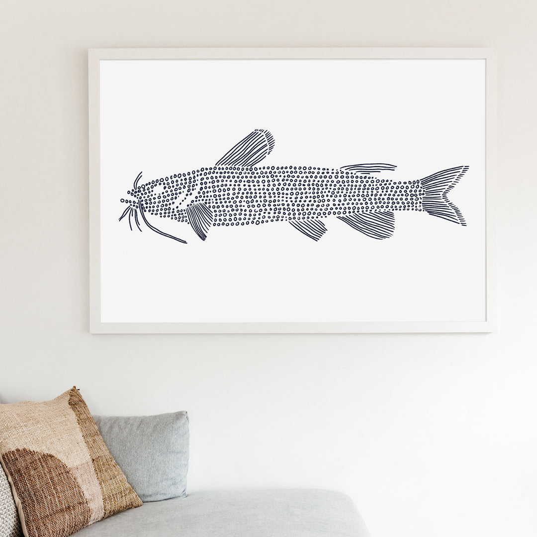 Catfish in Circles - Art Print or Canvas - Jetty Home