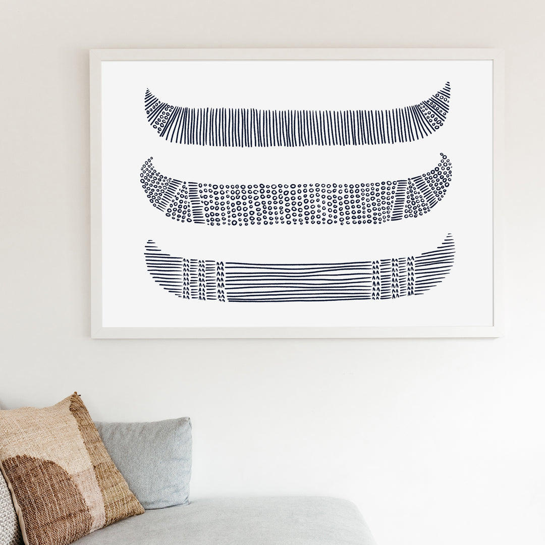 Canoes in Circles - Art Print or Canvas - Jetty Home