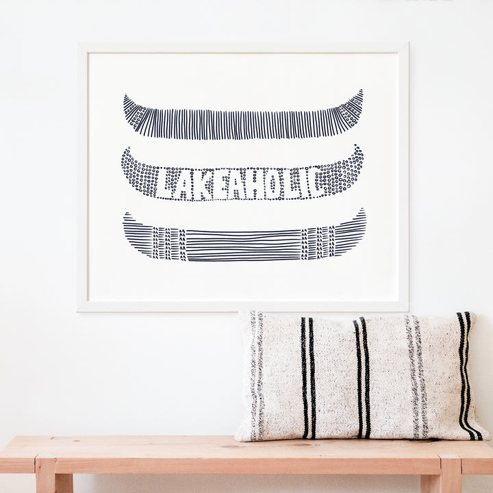 Lakeaholic in Circles - Art Print or Canvas - Jetty Home