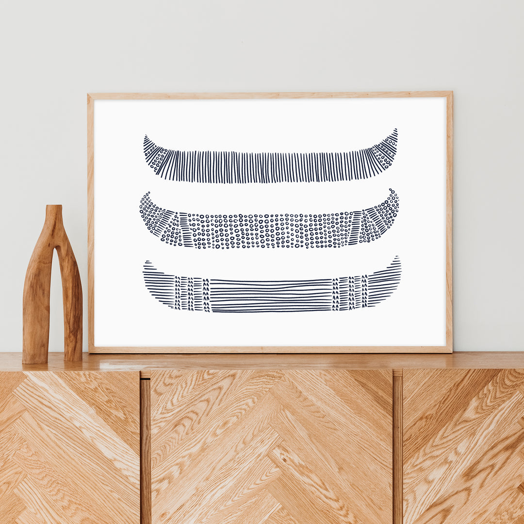 Canoes in Circles - Art Print or Canvas - Jetty Home