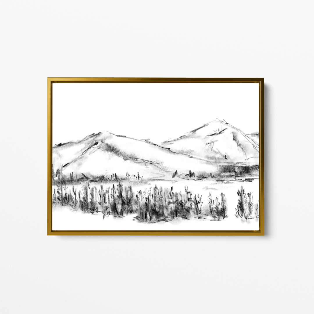 Mountain Landscape Sketch - Jetty Home