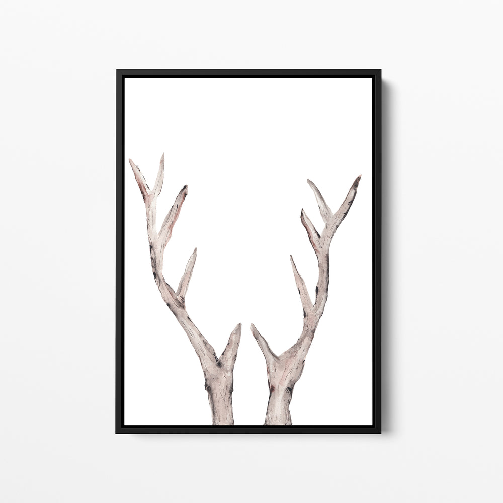 Rustic Deer Antler Watercolor - Jetty Home
