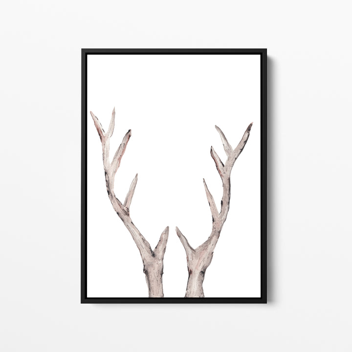 Rustic Deer Antler Watercolor - Jetty Home