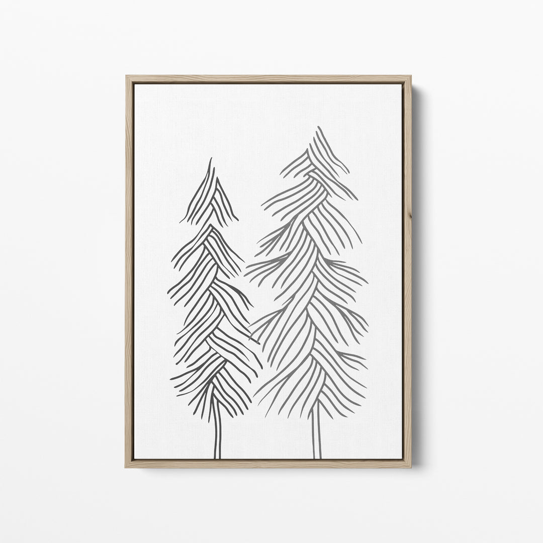 Simple Line Pine Trees, No. 1