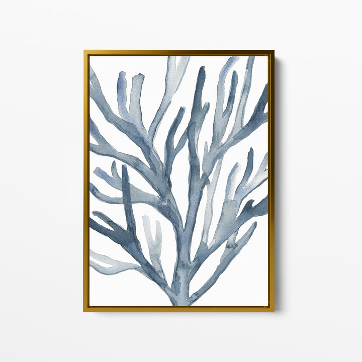 Blue Seaweed Coral Watercolor No. 2