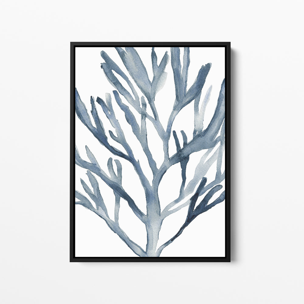 Blue Seaweed Coral Watercolor No. 1 - Jetty Home