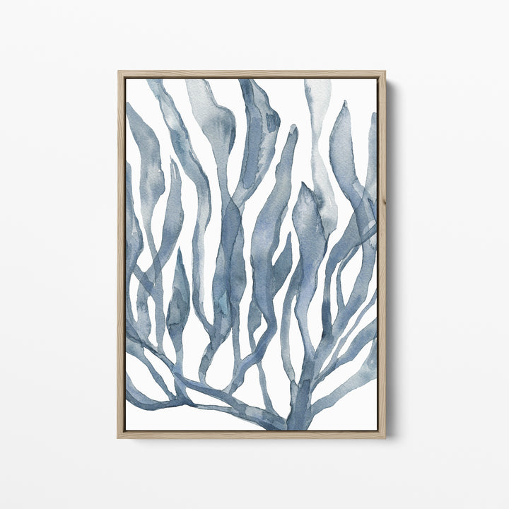 Blue Watercolor Seaweed Painting No. 1 - Jetty Home