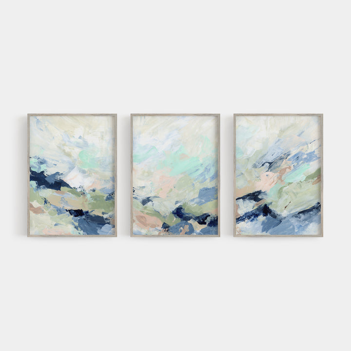 The Misted Wake - Set of 3  - Art Prints or Canvases - Jetty Home