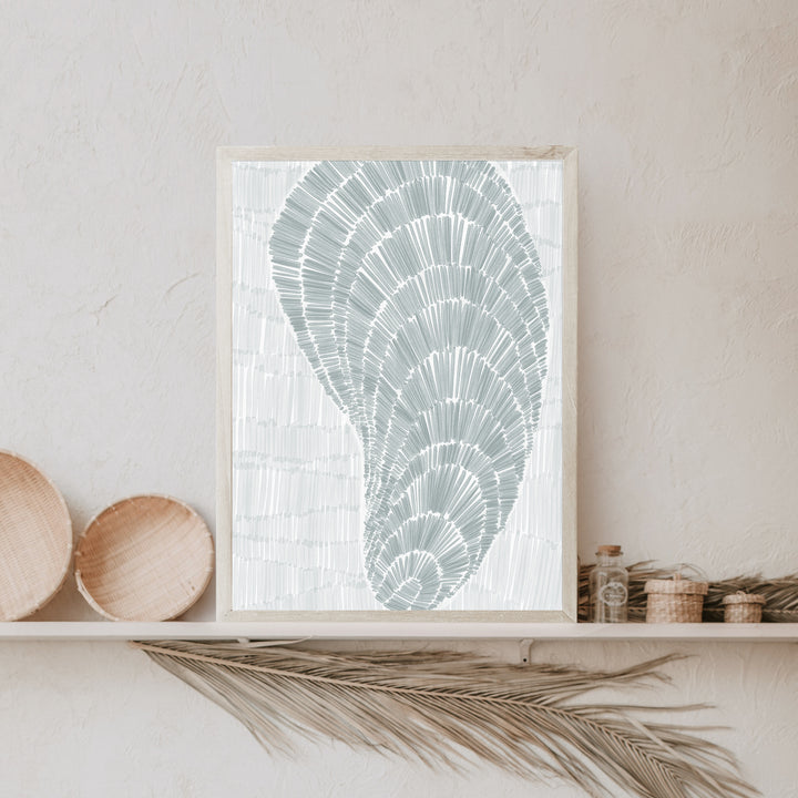 Drifted Mussel Shell - Art Print or Canvas - Jetty Home