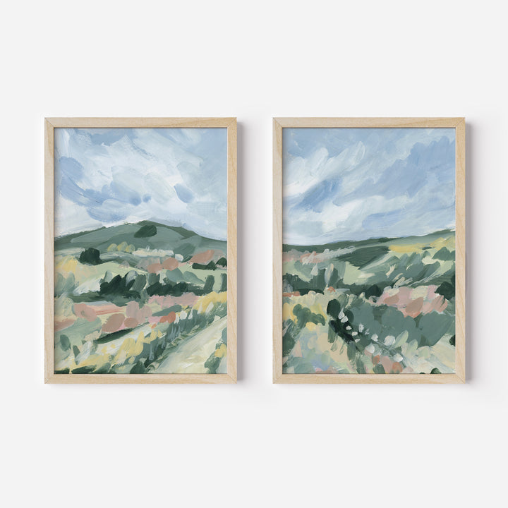 Fields in Motion Diptych - Set of 2 - Jetty Home