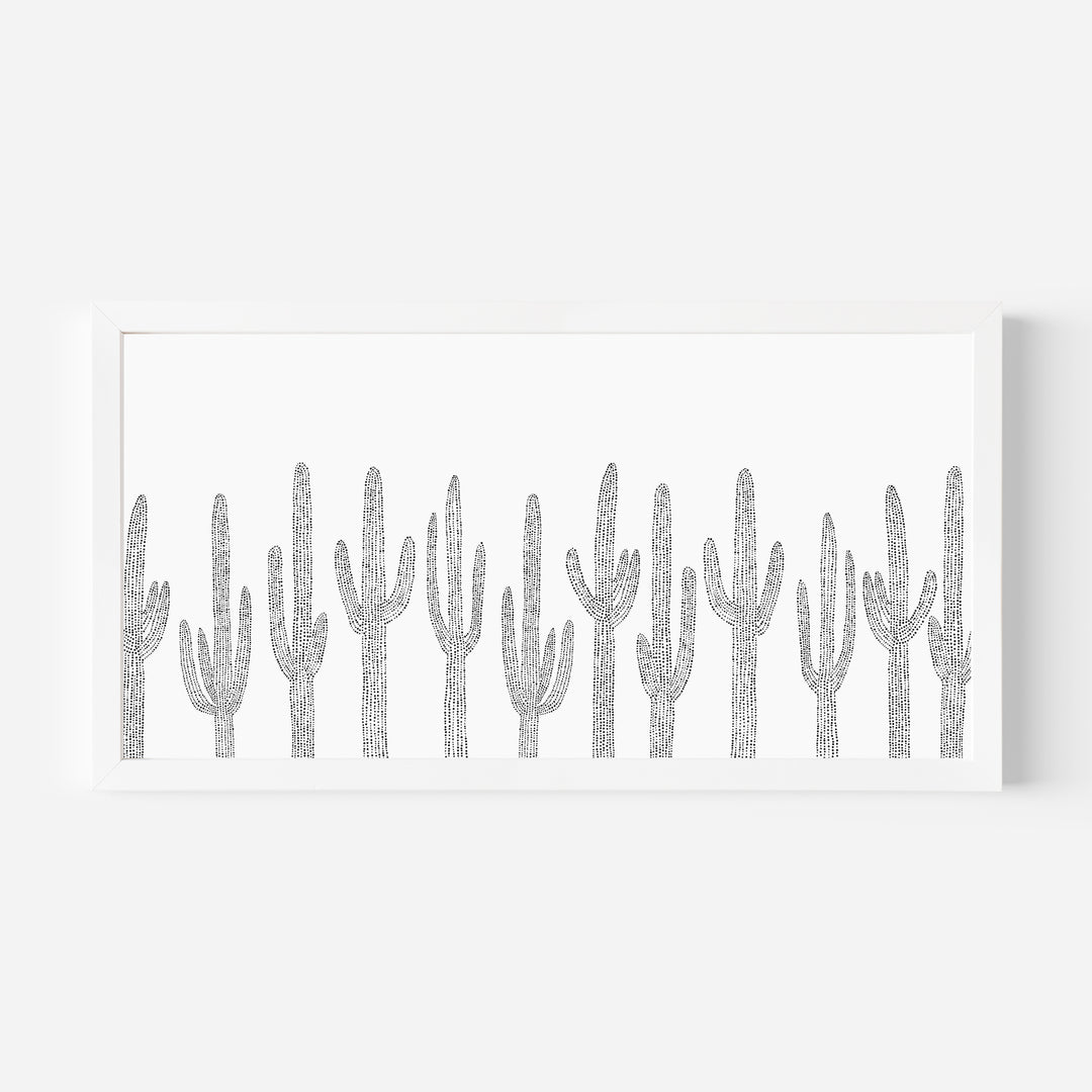 Saguaro Cactus Modern Minimalist Panoramic