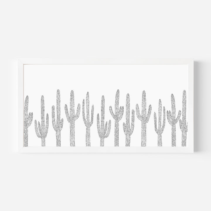 Saguaro Cactus Modern Minimalist Panoramic