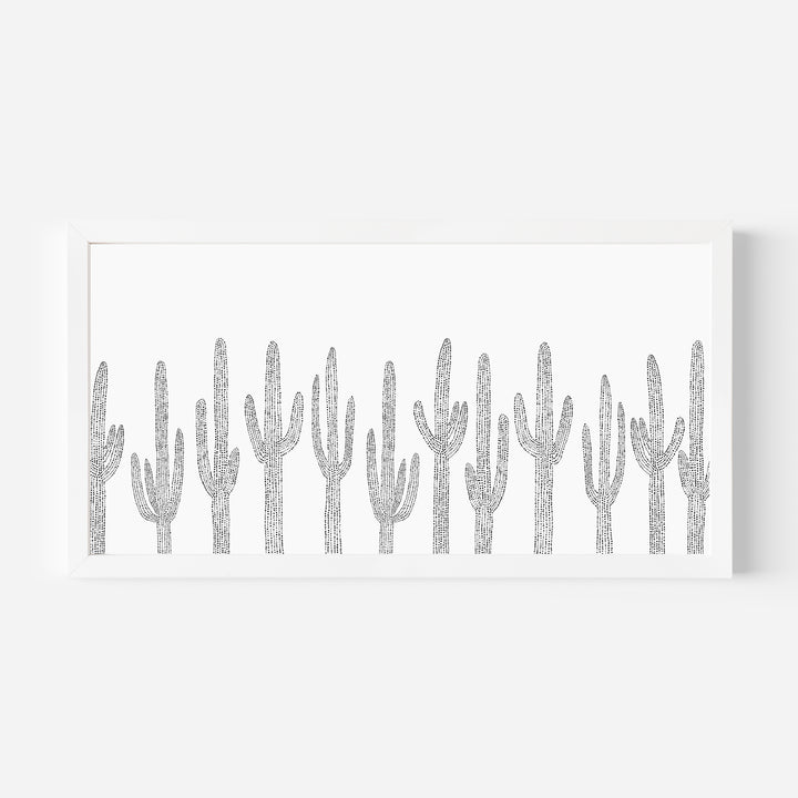 Saguaro Cactus Modern Minimalist Panoramic - Art Print or Canvas - Jetty Home