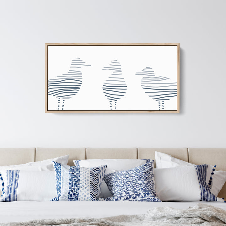 Sea Gull Gathering Panoramic - Jetty Home
