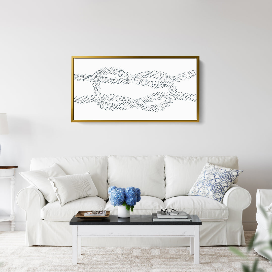 Nautical Square Knot Panoramic - Jetty Home