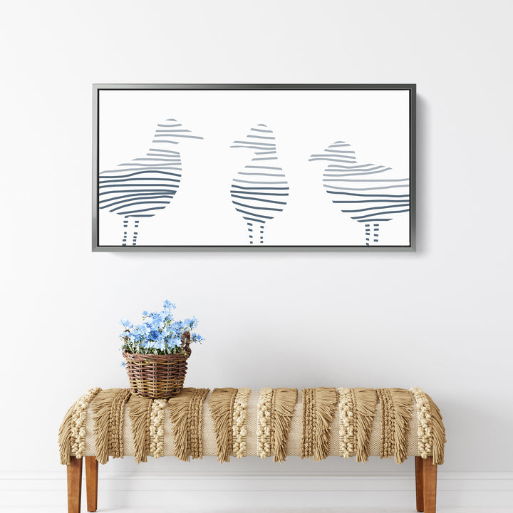 Sea Gull Gathering Panoramic - Jetty Home