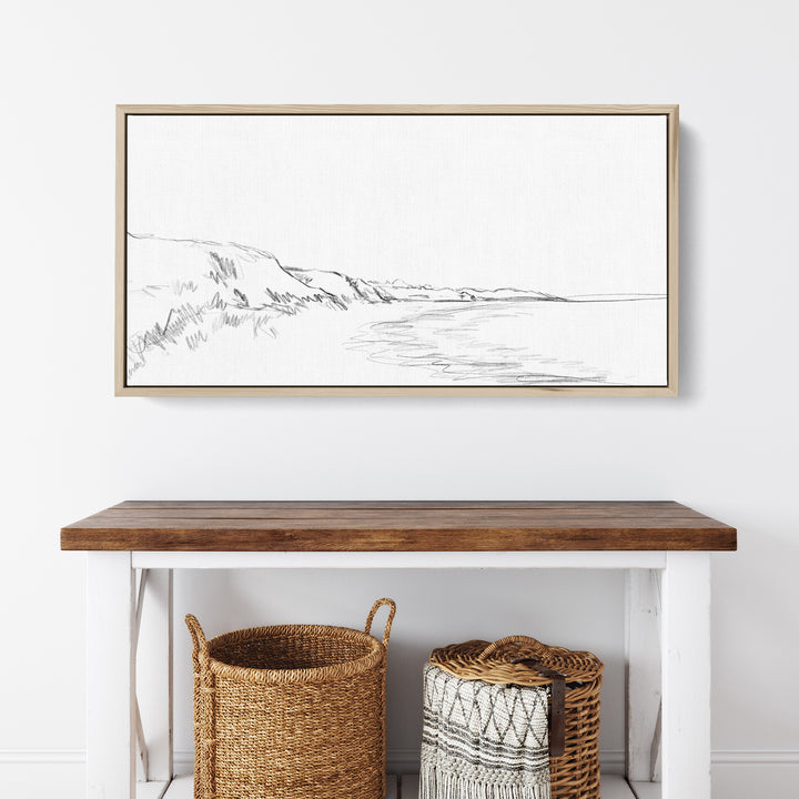 Coastal Bluff Seascape Panoramic - Art Print or Canvas - Jetty Home