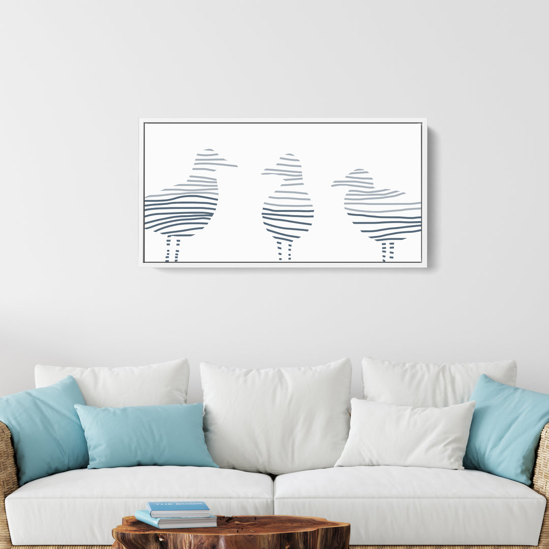 Sea Gull Gathering Panoramic - Jetty Home