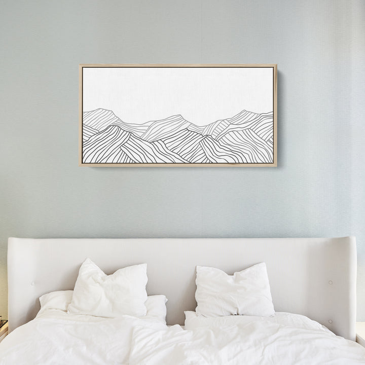 Minimalist Mountains Panoramic - Art Print or Canvas - Jetty Home