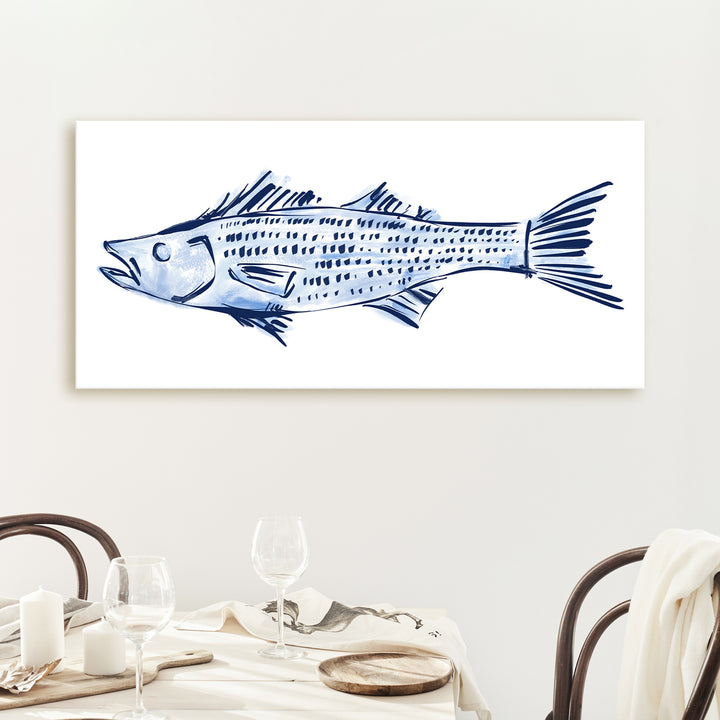 Striped Bass Study Panoramic - Jetty Home