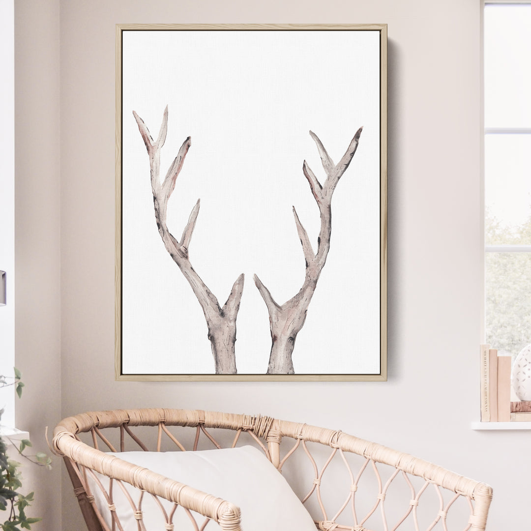 Rustic Deer Antler Watercolor - Jetty Home