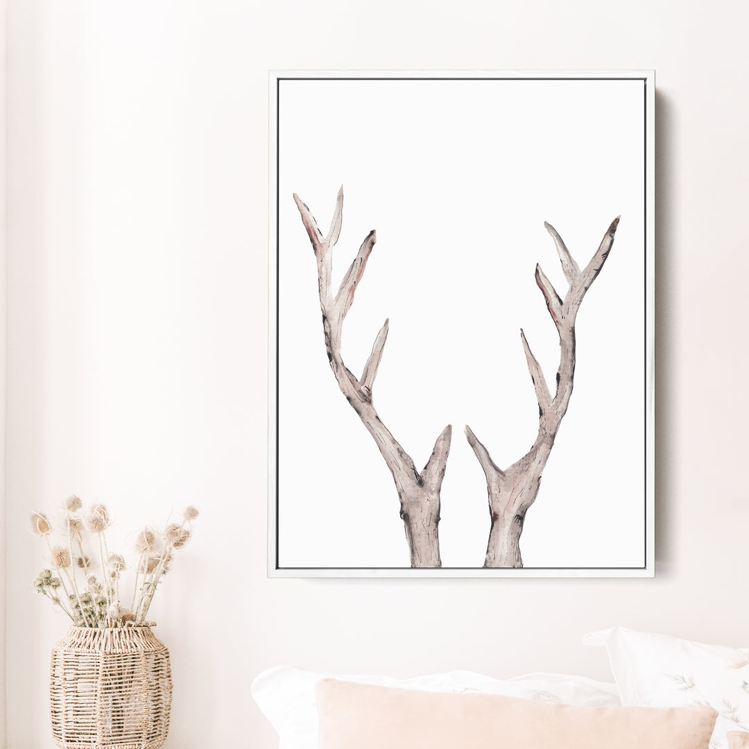 Rustic Deer Antler Watercolor - Jetty Home