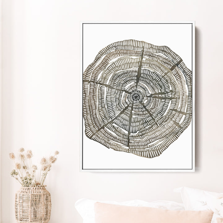 Tree Ring Watercolor, No. 1