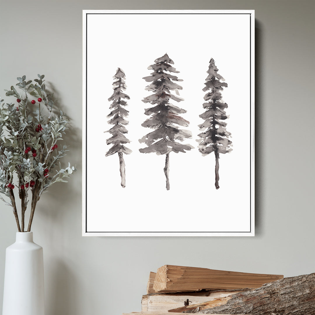 Nordic Pine Tree Ink Painting - Jetty Home