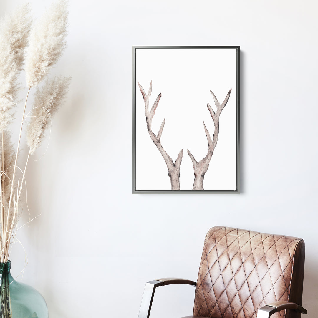 Rustic Deer Antler Watercolor - Jetty Home