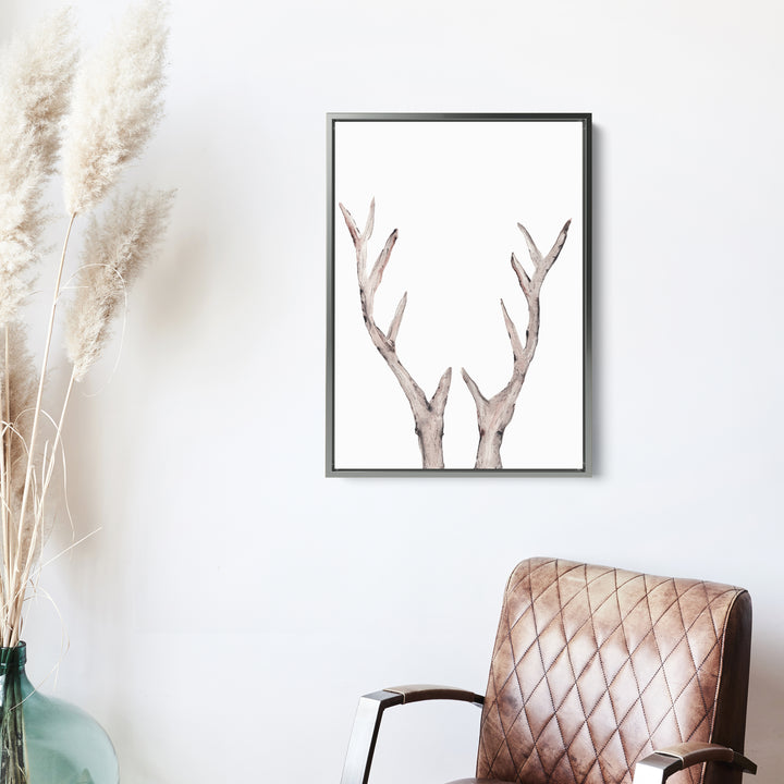 Rustic Deer Antler Watercolor - Jetty Home