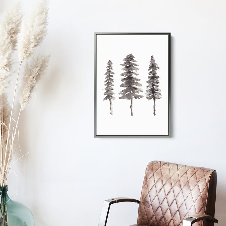Nordic Pine Tree Ink Painting - Jetty Home