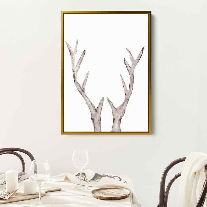 Rustic Deer Antler Watercolor - Jetty Home