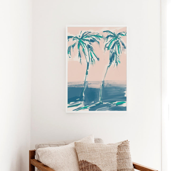 Leaning Palms - Art Print or Canvas - Jetty Home