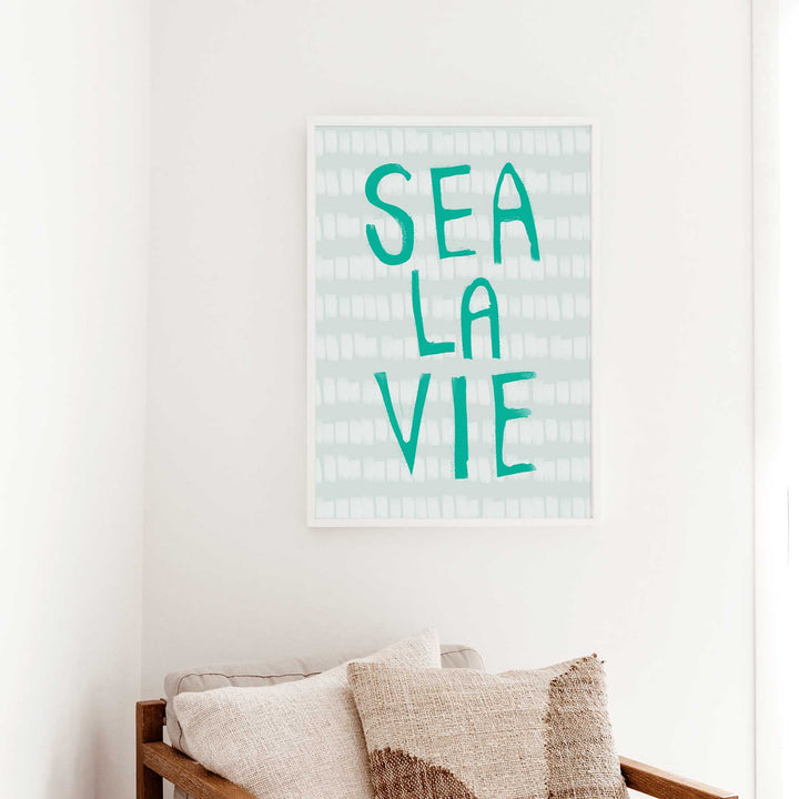 Sea La Vie Quote - Art Print or Canvas - Jetty Home