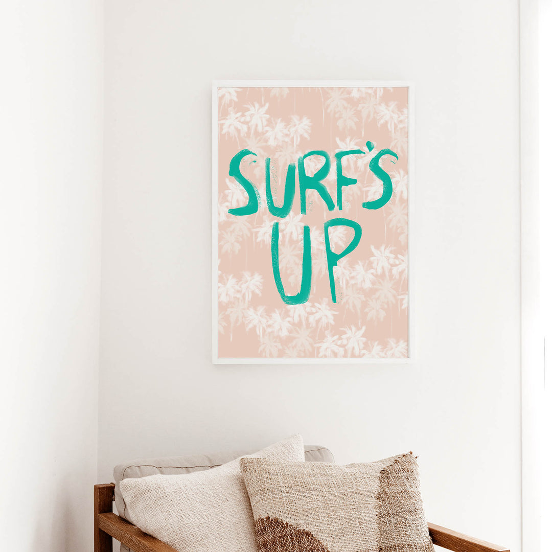 Surf's Up Quote - Art Print or Canvas - Jetty Home