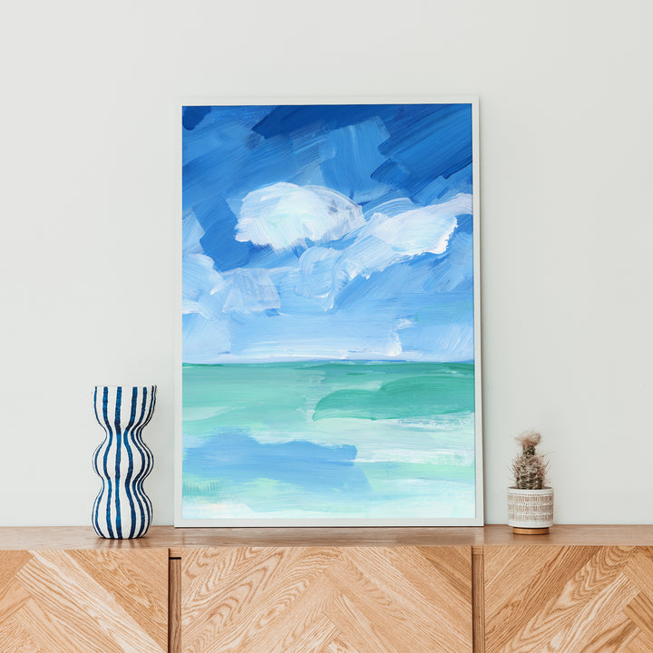 The Turquoise Seas  - Art Print or Canvas - Jetty Home